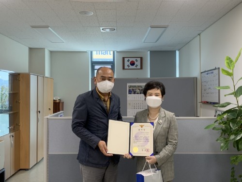 경복대학교 복지행정학과 이상미 교수, 경기도북부경찰청장 감사장 받아